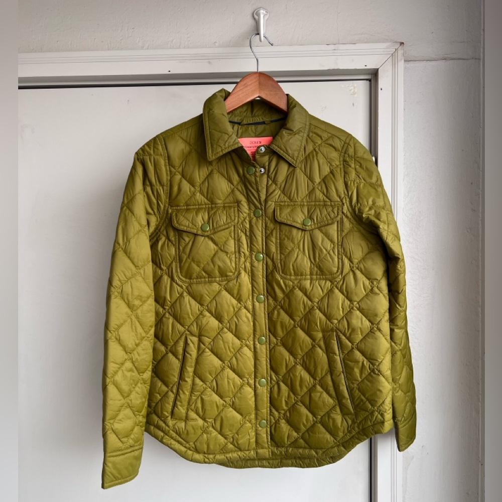 J. Crew Olive Green Puffer Jacket